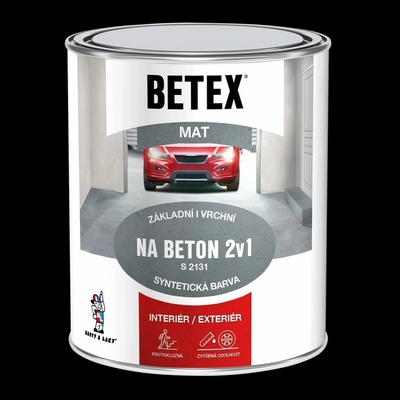 Betex 2v1 na betón S2131 0,8 kg sivá