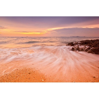 DIMEX ART Флизелинов фототапет здрач на плажа 375 x 250 см