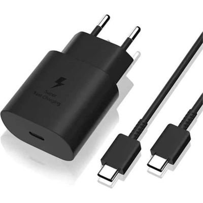 SAMSUNG Originálna USB-C (USB type-C) rýchlonabíjačka EP-TA800EBE + EP-DG980BBE černá 54123