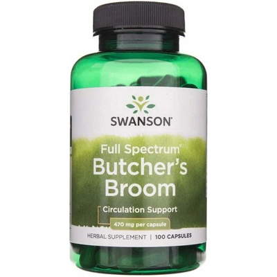 Swanson Butcher´s Broom Listnatec pichlavý 470 mg 100 kapsúl
