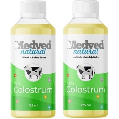 Medveď natural 2x Colostrum 125 ml
