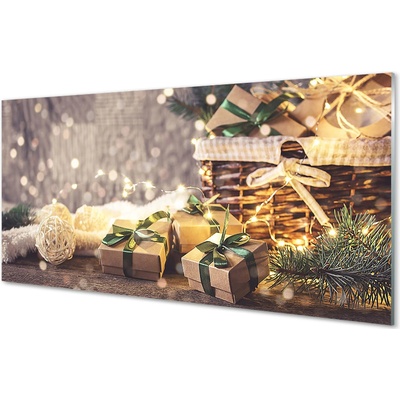 akrylový obraz Dárky větvičky ozdoby 100x50 cm – Hledejceny.cz