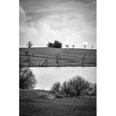 Fotografie - Dva horizonty nad rybníkem