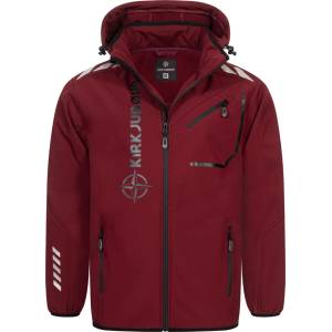 KirkjubØur Мъжко яке KIRKJUBØUR® Alvik Men SOFTSHELL jacket 10, 000 mm water column dark red/black