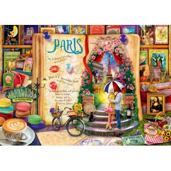 Image 1 of Bluebird Puzzle - Puzzle Stewart: Life is an Open Book in Paris - 4 000 piese