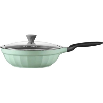 Buydeem Cast Aluminum Nonstick Frying Pan, model CP102, color Cozy Greenish (CP102-CG)