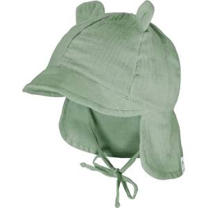 maximo Шапка с козирка maximo Baby's Bonnet with Ear and Neck Protection Cap - Forest Green - размер 45 cm (904-1843-0415)