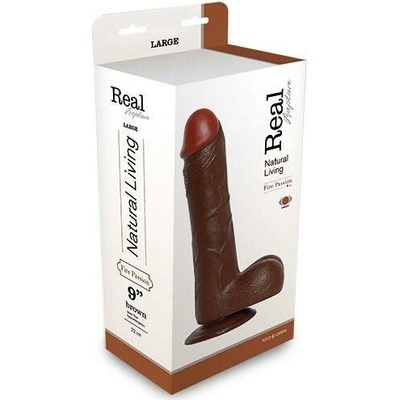 REAL RAPTURE REALISTIC VIBRATOR BROWN 9"