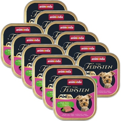 Animonda Vom Feinsten Adult Mini - говеждо, патица и риган 12 x 100 г