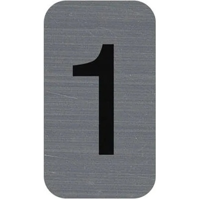 EXACOMPTA Informačná tabuľka, samolepiaca, 2,5x4,4 cm, hliníkový vzhľad, EXACOMPTA, č. 1