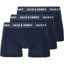 Jack&Jones 3 Pack pánske boxerky JACANTHONY 12171944 Black