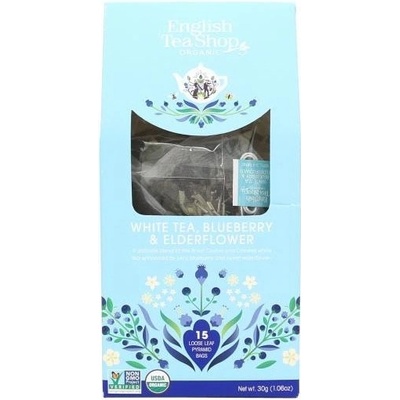English Tea Shop Čaj bílý Bezinka borůvka 15 pyramidek bio