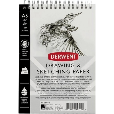 Derwent Drawing & Sketching Paper A5 30 listů 165g/m2