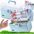 Ruhhy 24499 Organizér na lieky 32 x 22,5 x 19 cm sivá