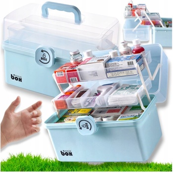 Ruhhy 24499 Organizér na lieky 32 x 22,5 x 19 cm sivá