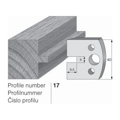 IGM profil 017 - pár omezovačů 40x4mm SP