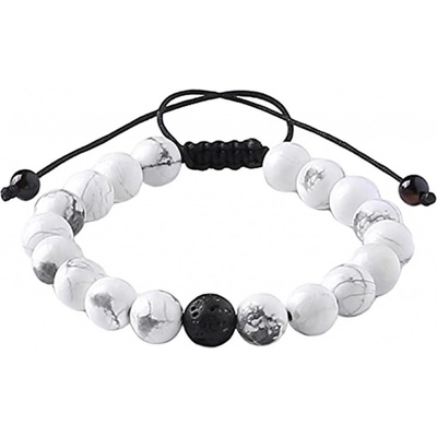 Naky náramek z bílého tyrkysu N4030