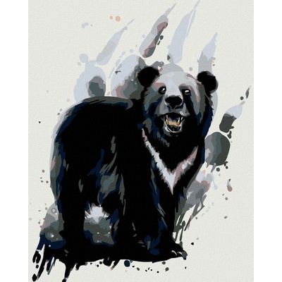 zuty Medvěd baribal 80 x 100 cm bez rámu a bez vypnutí plátna 8596530039549