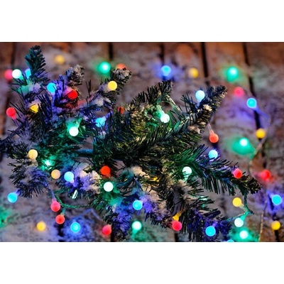 MagicHome ReťazCherry Balls 100x LED multicolor IP44 8 funkcií osvetlenie L-9,90 m