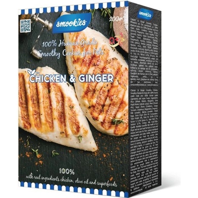 SMOOKIES Premium CHICKEN kuracie sušienky 100% human grade 200 g
