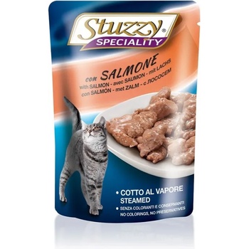 Stuzzy Speciality Cat With Salmon - Пауч за израснали котки със сьомга, 5 броя х 100 гр