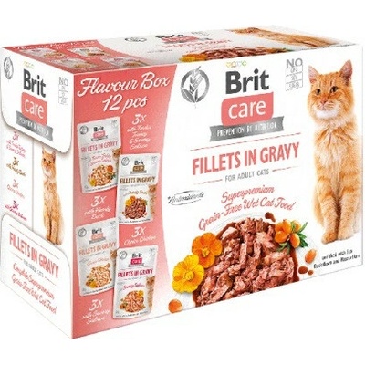 BRIT Care Cat Adult Fillets in Gravy 12 x 85 g