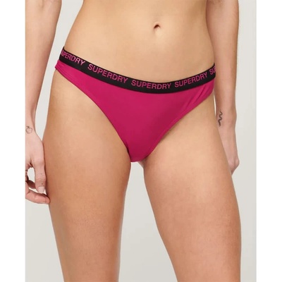 Superdry Elastic Cheeky bikini bottom - Pink (Logan Pink)