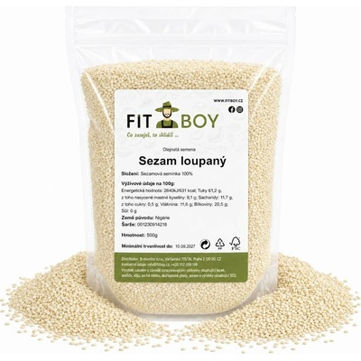 FITBOY Sezam loupaný 500 g