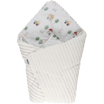 BUBABA 2 в 1 - одеало и чувал Бяло с камиончета (84126)