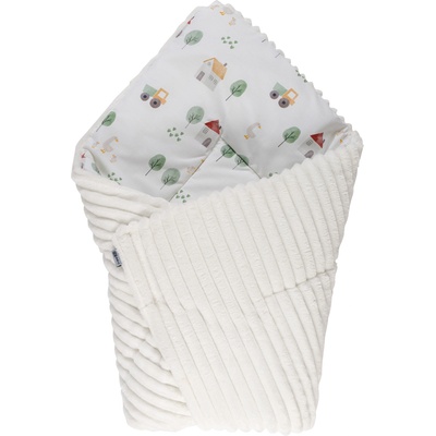 BUBABA 2 в 1 - одеало и чувал Бяло с камиончета (84126)