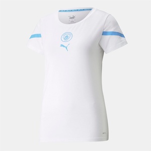 PUMA Фланелка Puma Manchester City Fc Prematch Jersey - White blue