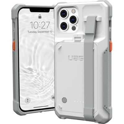 Urban Armor Gear Workflow Healthcare Battery Case zadný kryt na mobil Apple iPhone 12, iPhone 12 Pro biela
