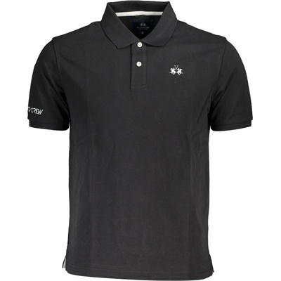 La Martina MEN'S SHORT SLEEVE polo BLACK černá