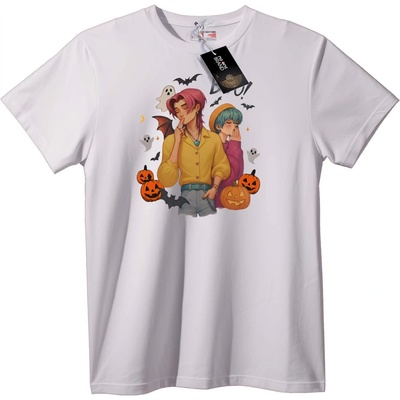 NOONEBRAND Тениска Аниме Призраци за Halloween - L, White