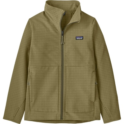 Patagonia Детско софтшел яке Patagonia Kid's R1 Techface Jacket Softshell jacket - Tent Green (703-6944-0312)