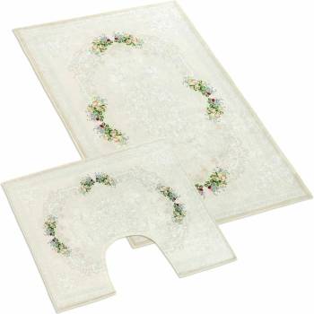 Bellatex Изтривалка за баня и тоалетна Roses 3D Bellatex Bellatex | Byal | Home | UNI