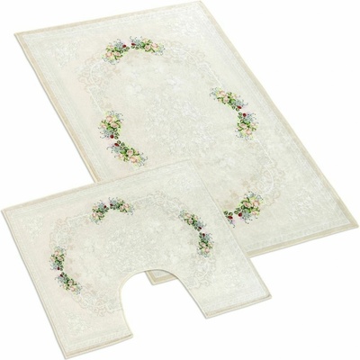 BellaTEX Изтривалка за баня и тоалетна Roses 3D Bellatex Bellatex | Byal | Home | UNI
