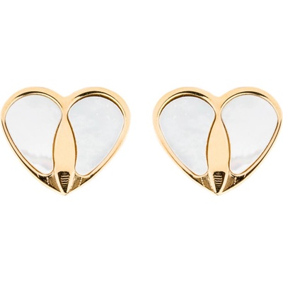 Franco Bene Srdíčkové náušnice pozlacené 2192