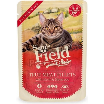 Sam's Field True Meat Fillets with beef & beetroot 24x85 g