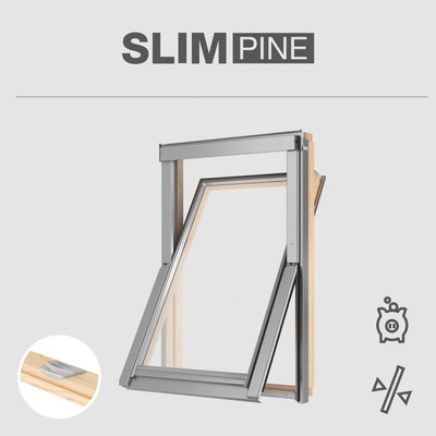 RoofLITE Slim Pine 55x78 cm