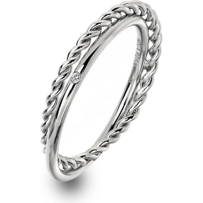 Hot Diamonds Stříbrný prsten Jasmine DR210 o 60 b