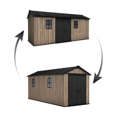 Keter Apex 7,5 x 17 Ashwood, s podlahou, 612108 – Sleviste.cz