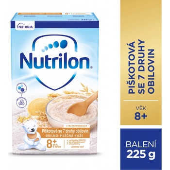 Nutrilon obilno-mliečna piškótová so 7 druhmi obilnín 225 g