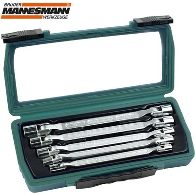 Brüder Mannesmann Набор ключове двустранни, с 2 стави 5 бр. / mannesmann 19821 / (m 19821)