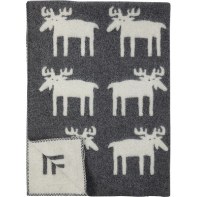 Klippan Vlněná dětská deka Moose grey