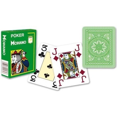 Modiano 31300 100% plastové karty 4 rohy Svetlo zelené