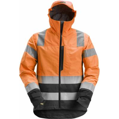 AllroundWork Snickers Workwear bunda reflexní nepromokavá tř. 3 oranžová