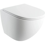 Omnires Set vas WC suspendat Omnires Ottawa Comfort Rimless Silent Power alb mat cu capac softclose (OTTAWACSPMWBM)