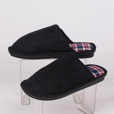 Мъжки домашни пантофи в черно