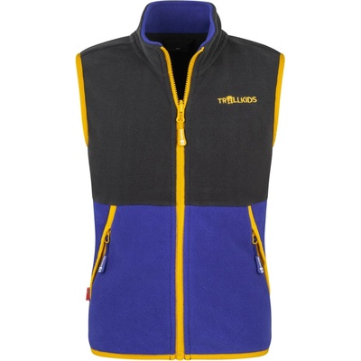 TROLLKIDS Детски поларен елек Trollkids Kid's Kjerag Vest Fleece vest - Black / Ultramarine - размер 92 (EU) (703-4667-0911)